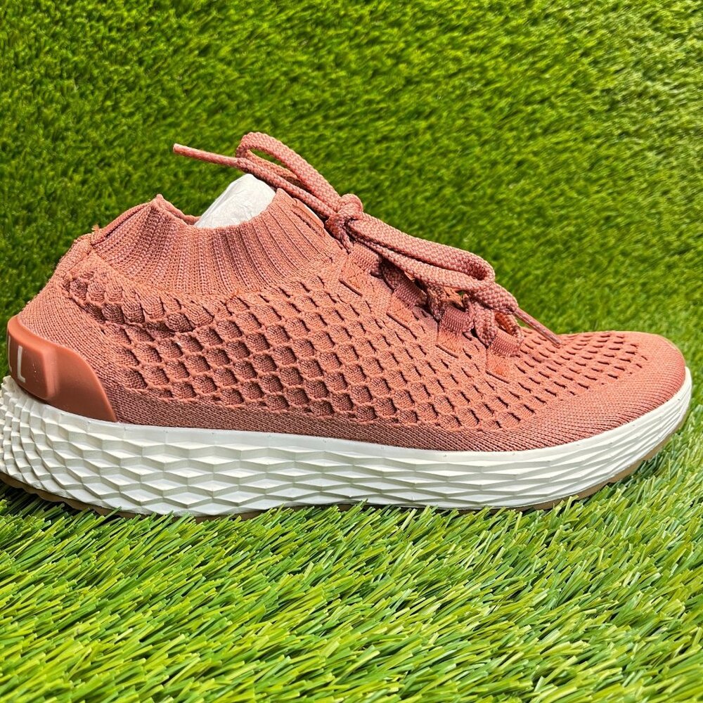 Nobull Knit Runner Mens Size 9 Pink White Athletic Training Shoes Sneakers